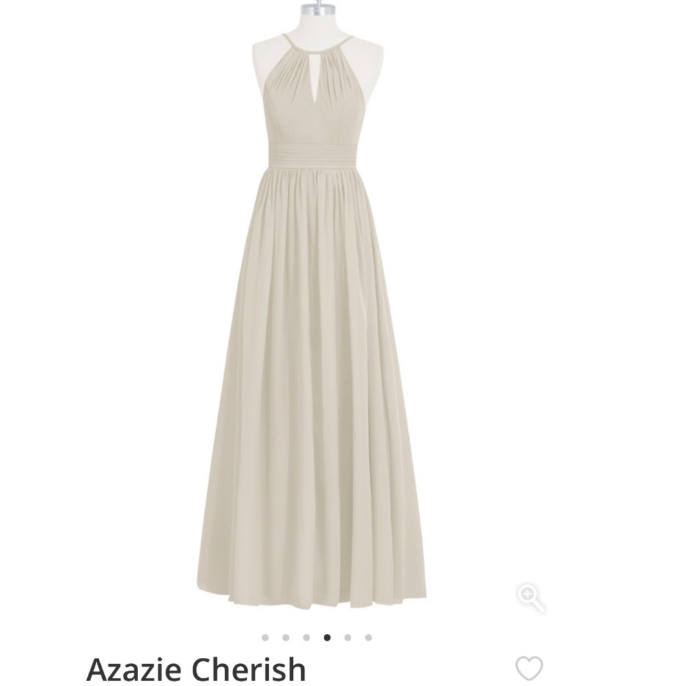 Azazie Cherish Dress in Taupe